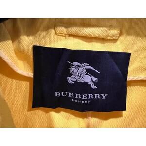 Burberry London Jacket made in Italy peaCoat Yellow Double Breasted NEEDS REPAIR